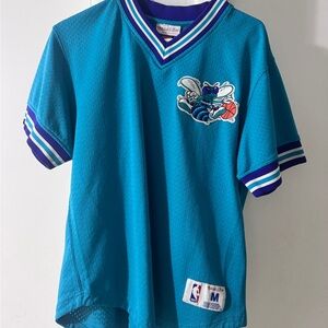 🏀 Vintage Charlotte Hornets Jersey Tee - Mitchell & Ness (M)